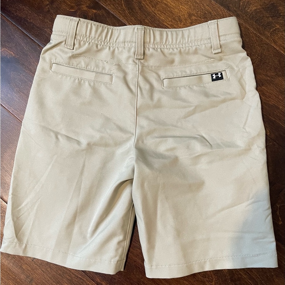 Under Armour Boy’s Performance Golf  Tan Shorts